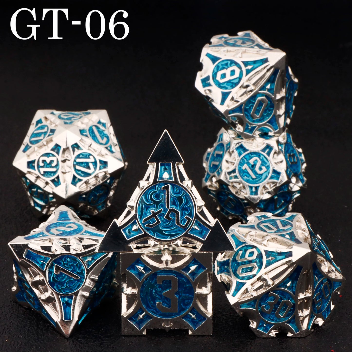 Dnd metal dice set ,red metal dice set for dungeons and dragons ,sharp edge d&d dice set