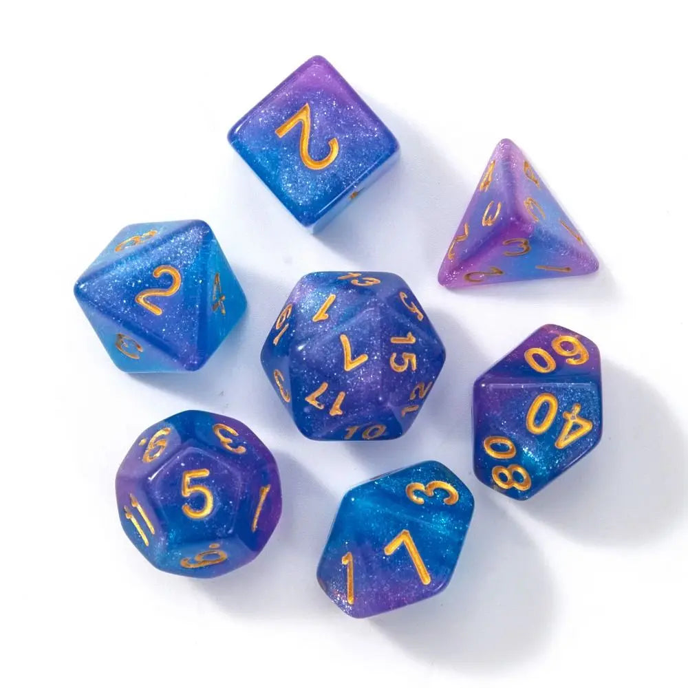 Multi-Sided 7-Die Dice Set Game Dice For TRPG DND Accessories Polyhedral Dice For Board Card Game Math Games