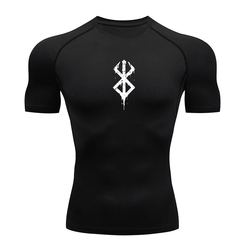 Men's Berserk Mark Of Sacrifice Compression Shirt Short Sleeve