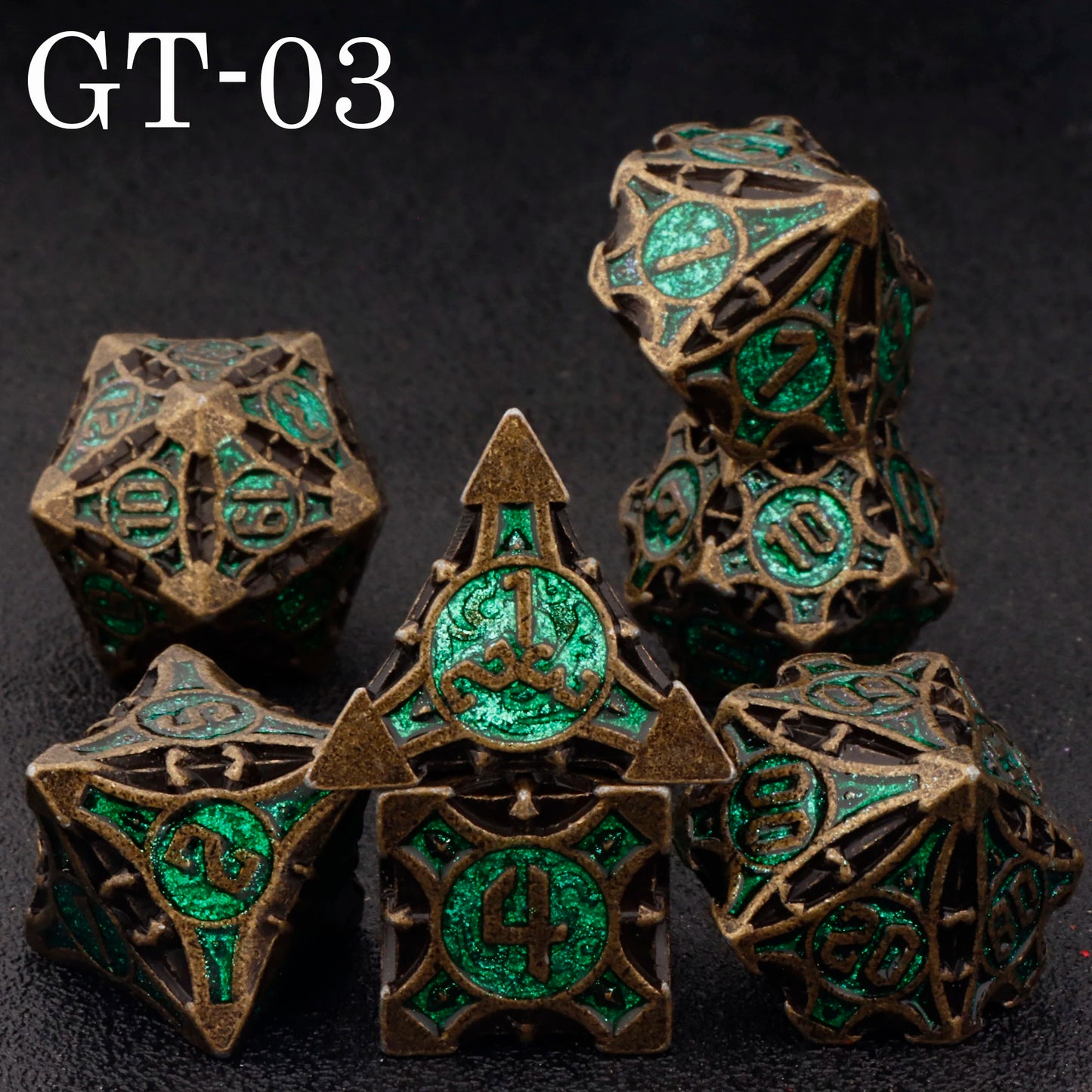 Dnd metal dice set ,red metal dice set for dungeons and dragons ,sharp edge d&d dice set
