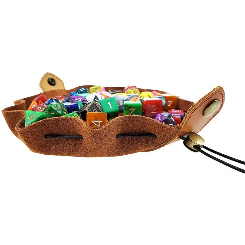 PU Leather For DND Dice Bag Tray 5 Celtic Designs Cute Drawstring Pouch For D&D Roleplaying RPG Gift Ideas Coin Purse