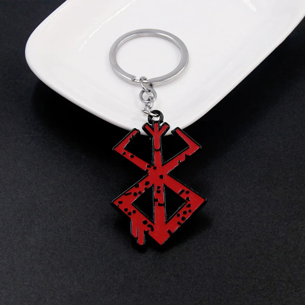 Anime Berserk Symbol Logo Necklace Trendy Fashion Guts Sword Logo Pendants Cosplay Jewelry Decoration Necklace Props Gifts 2024