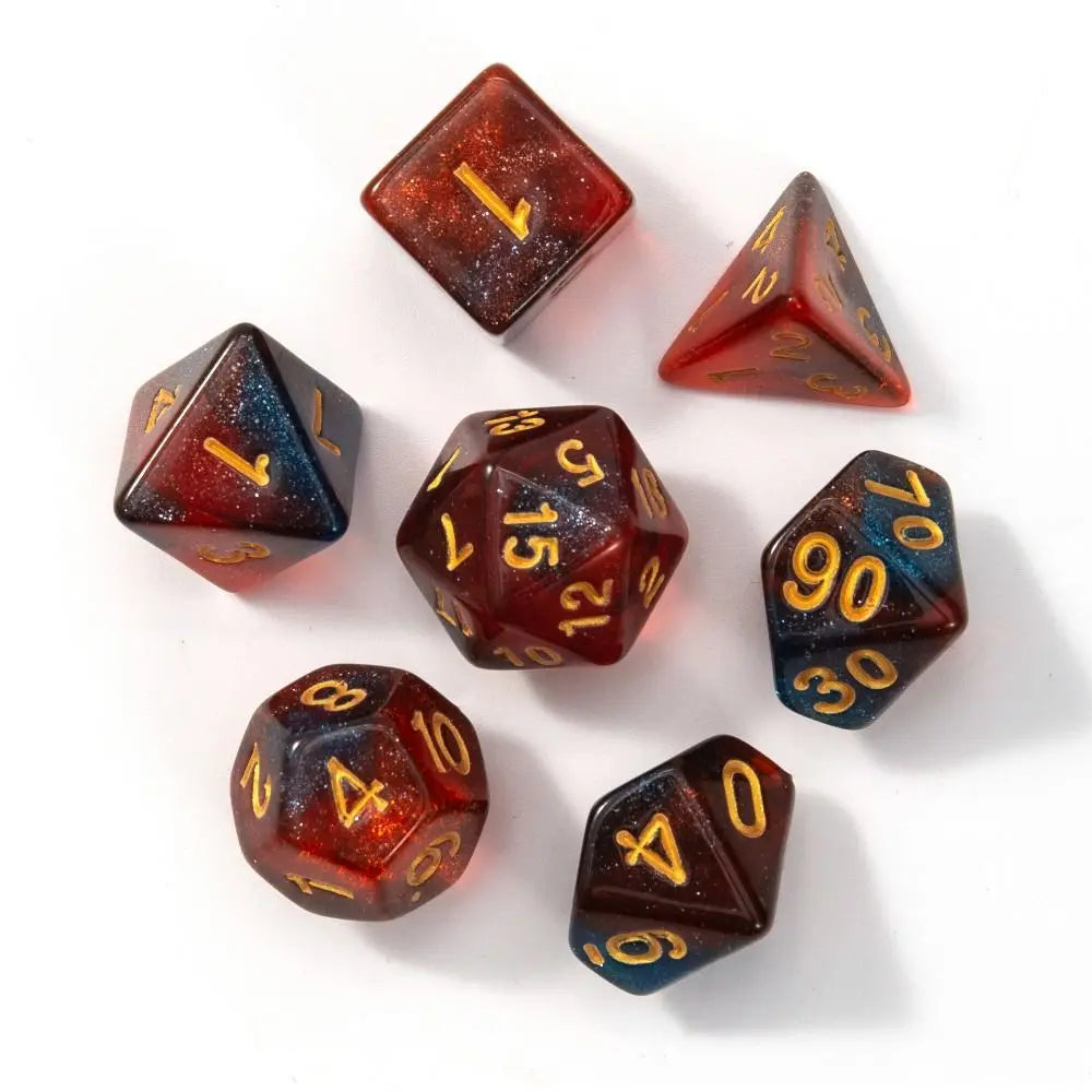 Multi-Sided 7-Die Dice Set Game Dice For TRPG DND Accessories Polyhedral Dice For Board Card Game Math Games