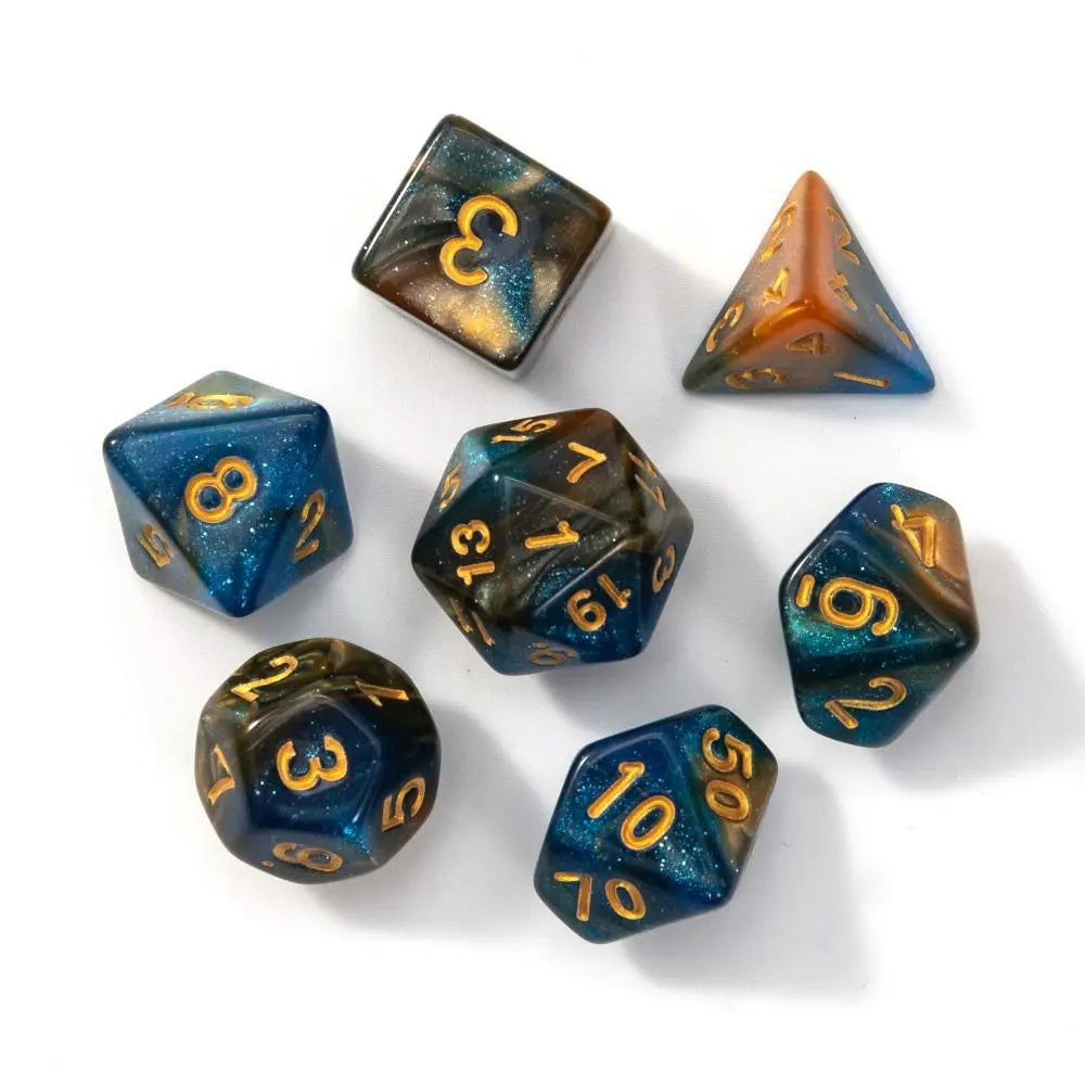 Multi-Sided 7-Die Dice Set Game Dice For TRPG DND Accessories Polyhedral Dice For Board Card Game Math Games