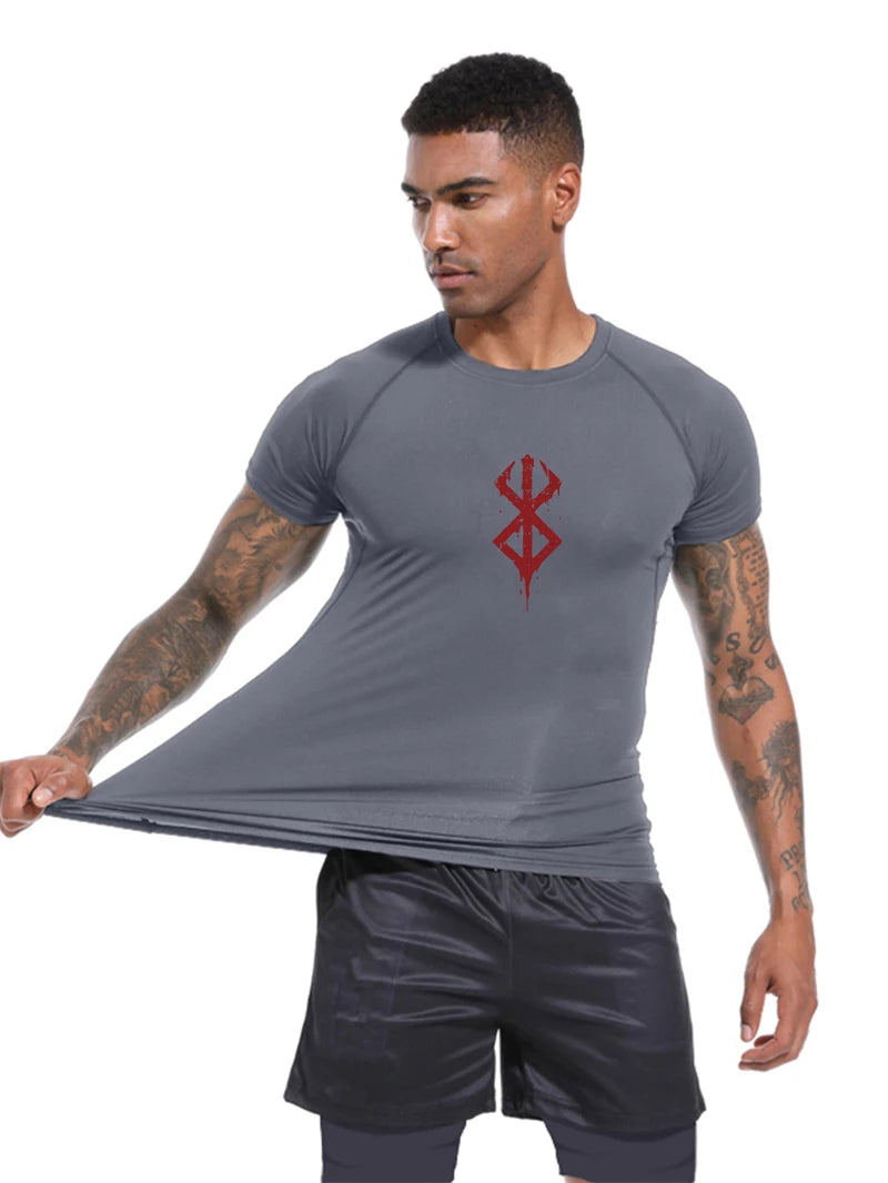 Men's Berserk Mark Of Sacrifice Compression Shirt Short Sleeve