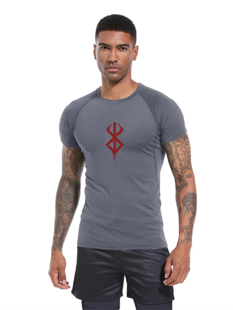 Men's Berserk Mark Of Sacrifice Compression Shirt Short Sleeve