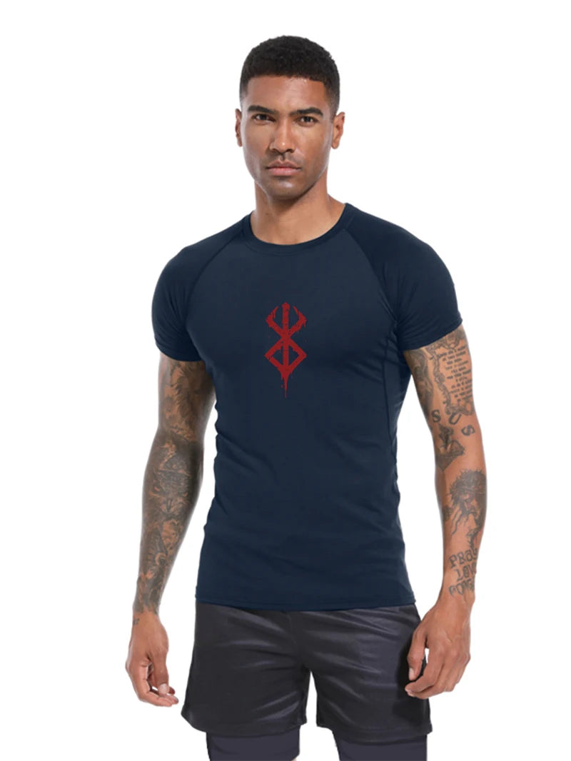 Men's Berserk Mark Of Sacrifice Compression Shirt Short Sleeve