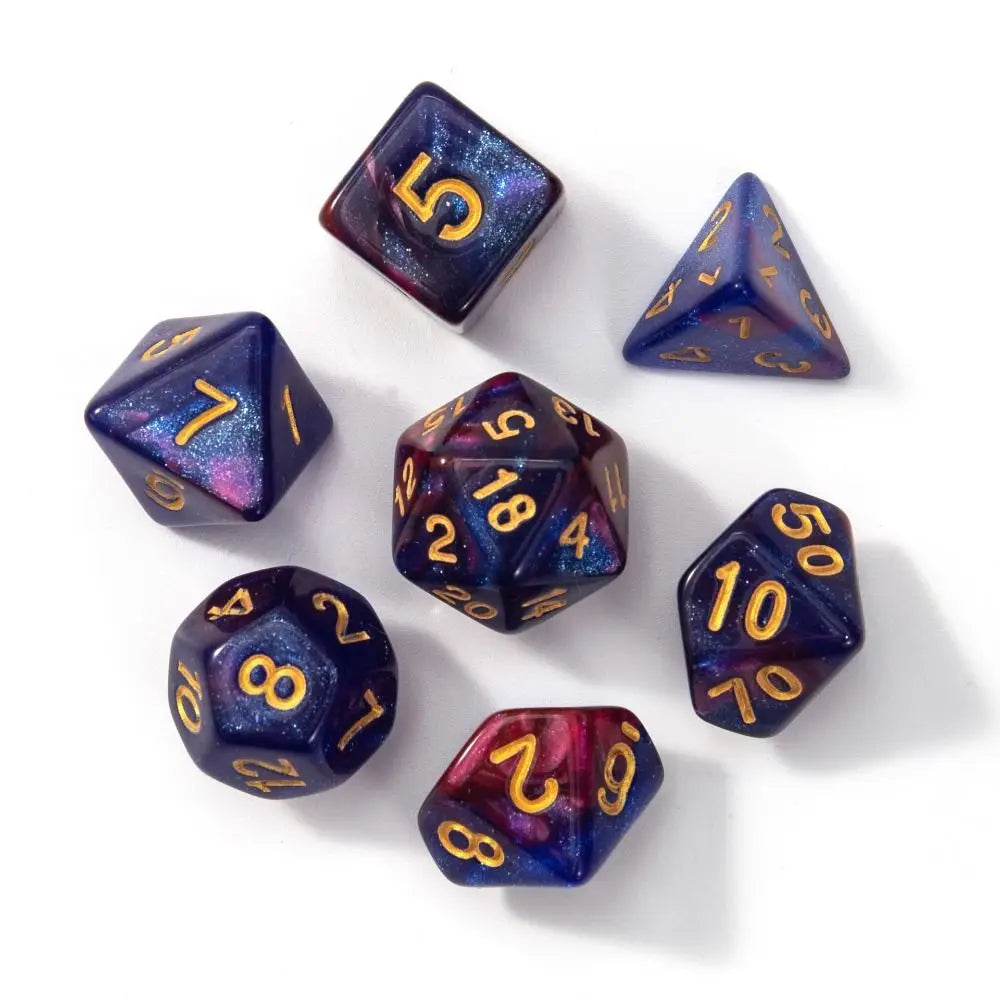 Multi-Sided 7-Die Dice Set Game Dice For TRPG DND Accessories Polyhedral Dice For Board Card Game Math Games