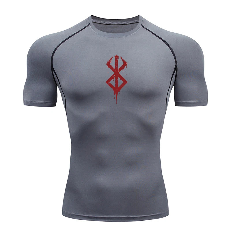 Men's Berserk Mark Of Sacrifice Compression Shirt Short Sleeve