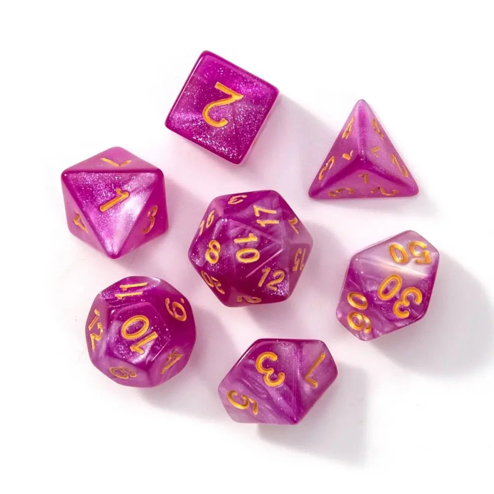 Multi-Sided 7-Die Dice Set Game Dice For TRPG DND Accessories Polyhedral Dice For Board Card Game Math Games