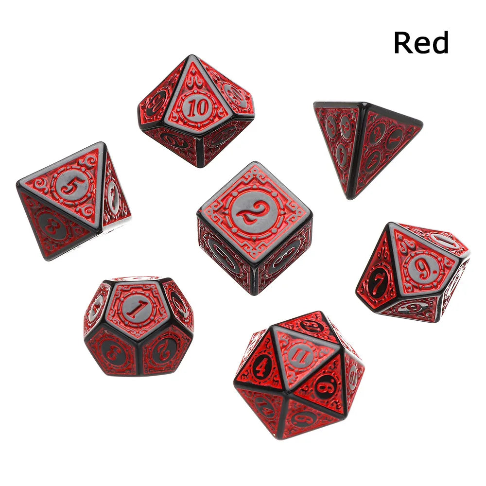 Multi-Sided 7-Die Dice Set Game Dice For TRPG DND Accessories Polyhedral Dice For Board Card Game Math Games