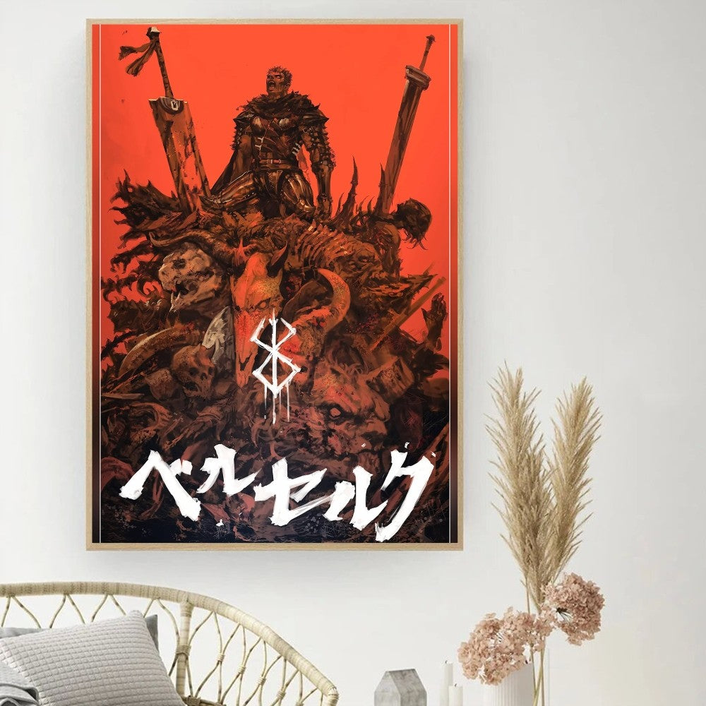 Berserk Japanese Anime Poster