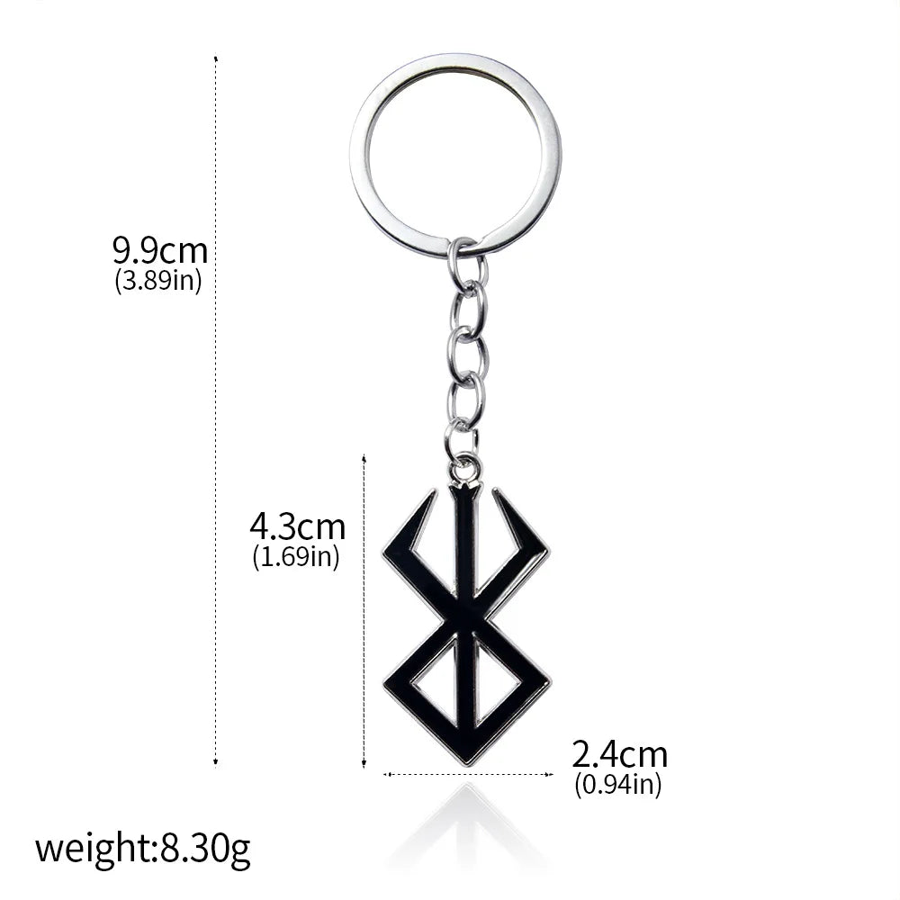 Anime Berserk Symbol Logo Necklace Trendy Fashion Guts Sword Logo Pendants Cosplay Jewelry Decoration Necklace Props Gifts 2024