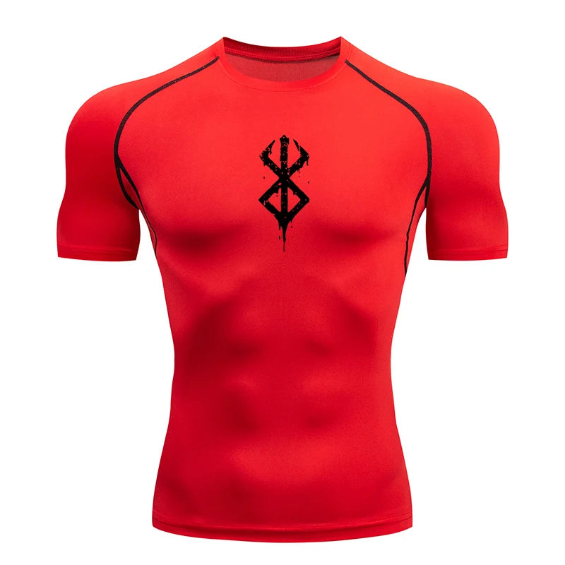 Men's Berserk Mark Of Sacrifice Compression Shirt Short Sleeve