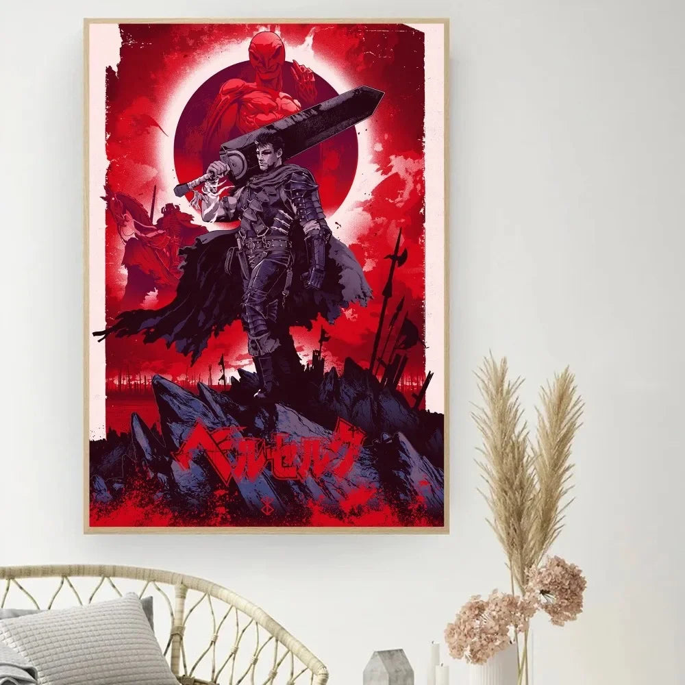 Berserk Japanese Anime Poster