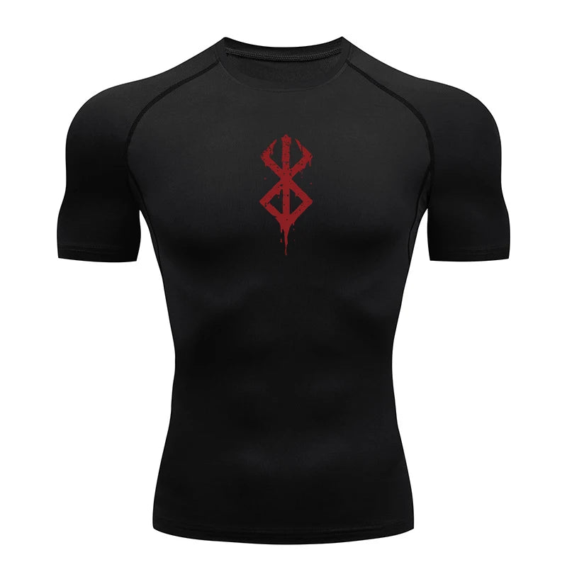 Men's Berserk Mark Of Sacrifice Compression Shirt Short Sleeve