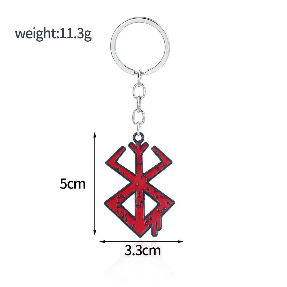 Anime Berserk Symbol Logo Necklace Trendy Fashion Guts Sword Logo Pendants Cosplay Jewelry Decoration Necklace Props Gifts 2024