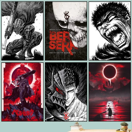 Berserk Japanese Anime Poster