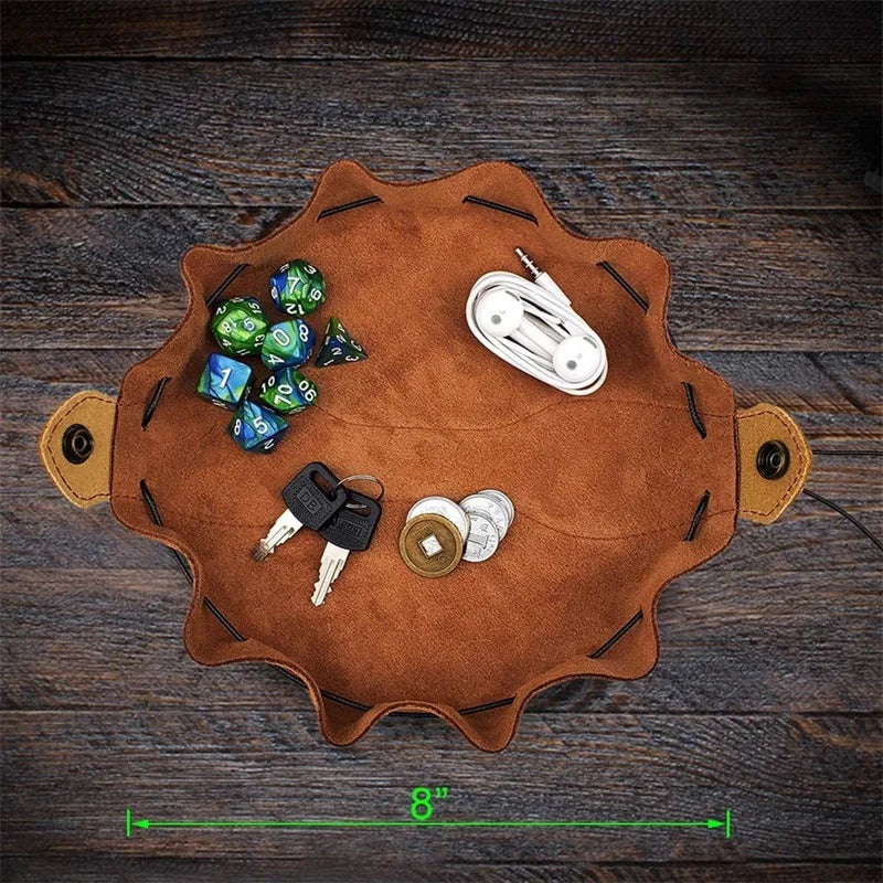 PU Leather For DND Dice Bag Tray 5 Celtic Designs Cute Drawstring Pouch For D&D Roleplaying RPG Gift Ideas Coin Purse