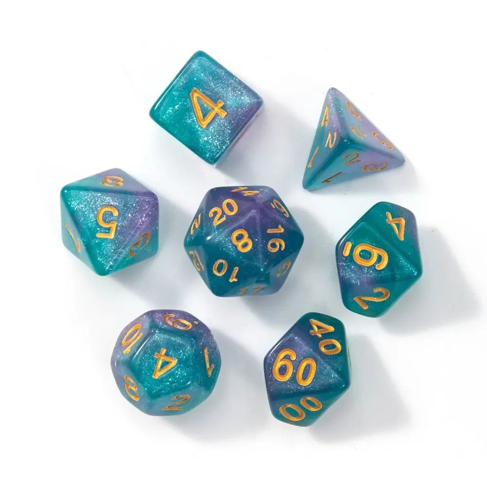 Multi-Sided 7-Die Dice Set Game Dice For TRPG DND Accessories Polyhedral Dice For Board Card Game Math Games