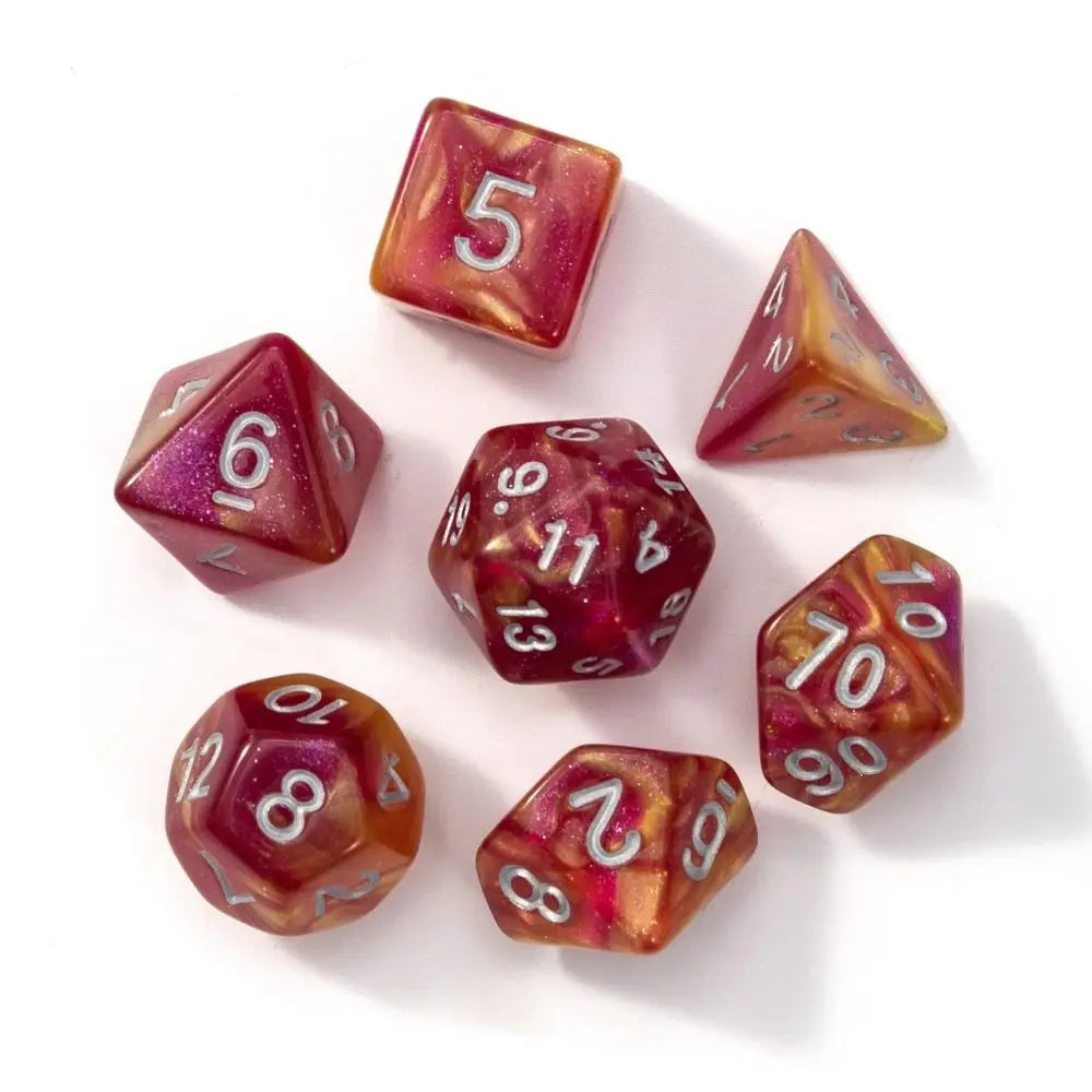 Multi-Sided 7-Die Dice Set Game Dice For TRPG DND Accessories Polyhedral Dice For Board Card Game Math Games