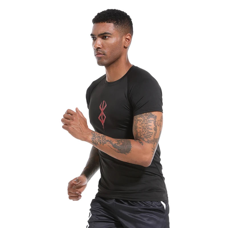 Men's Berserk Mark Of Sacrifice Compression Shirt Short Sleeve