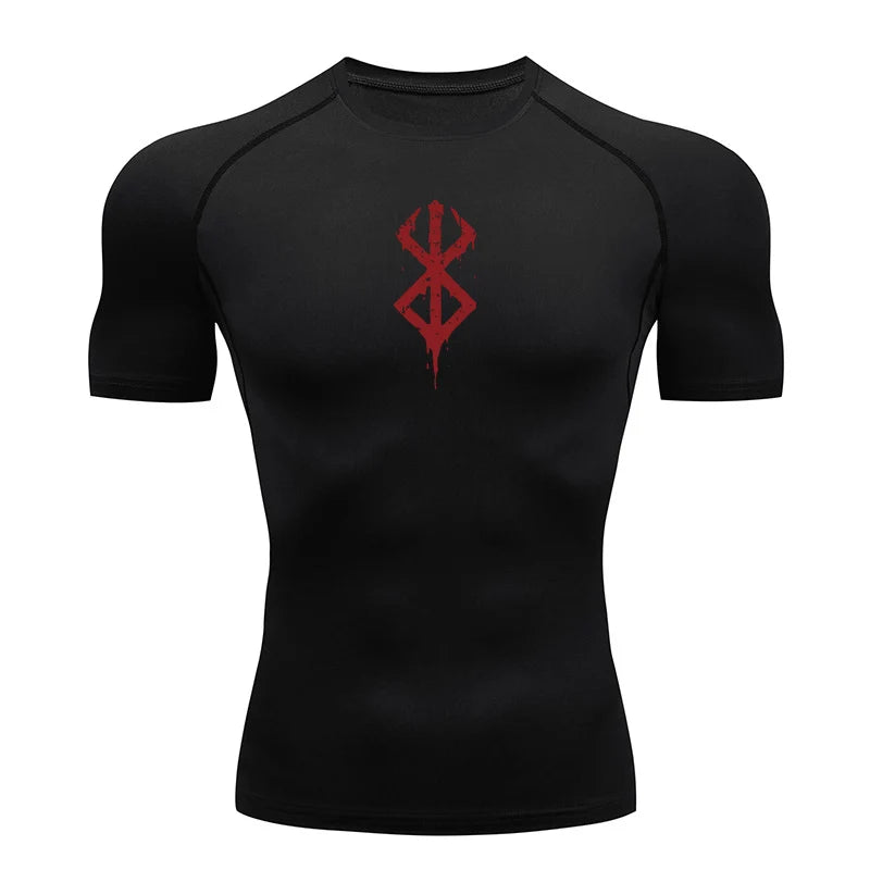 Men's Berserk Mark Of Sacrifice Compression Shirt Short Sleeve