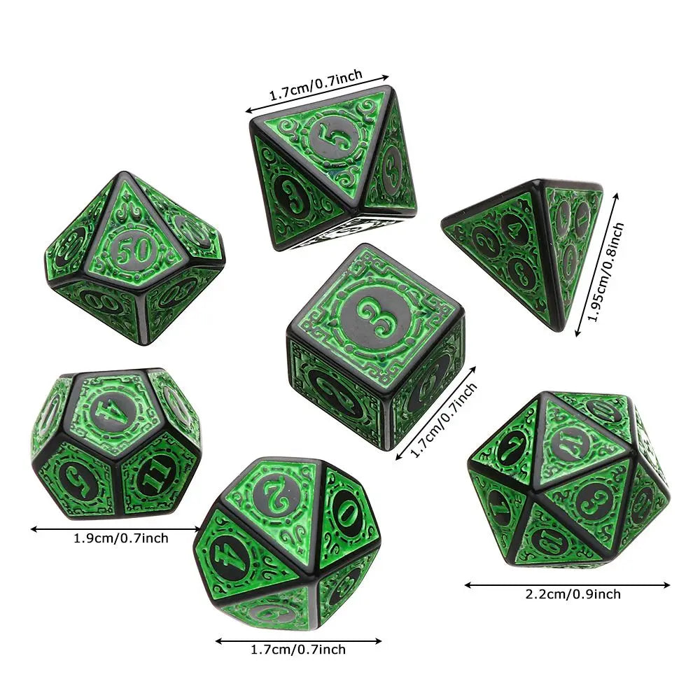 Multi-Sided 7-Die Dice Set Game Dice For TRPG DND Accessories Polyhedral Dice For Board Card Game Math Games