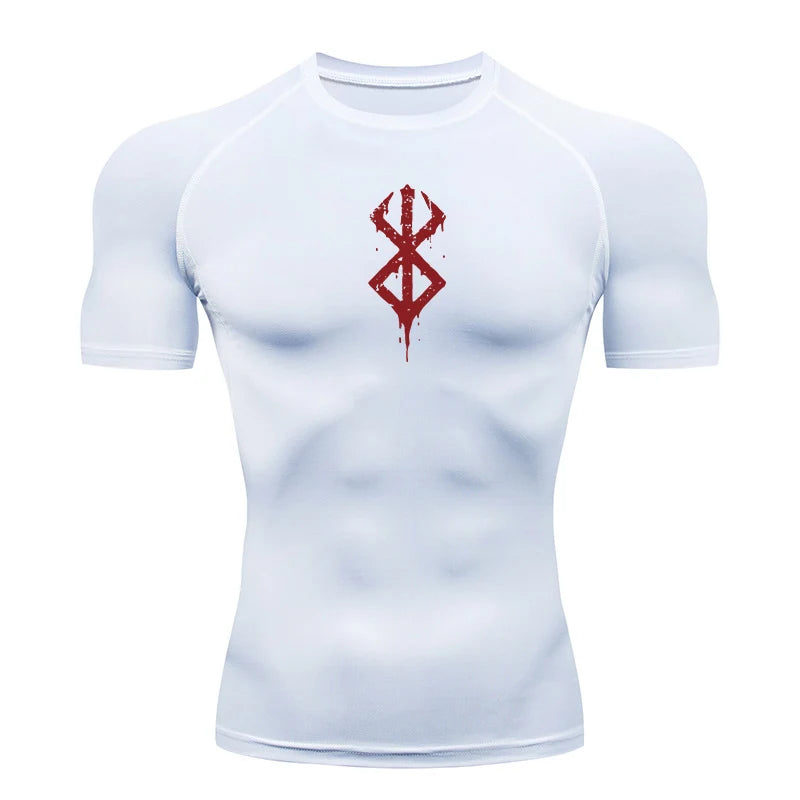 Men's Berserk Mark Of Sacrifice Compression Shirt Short Sleeve