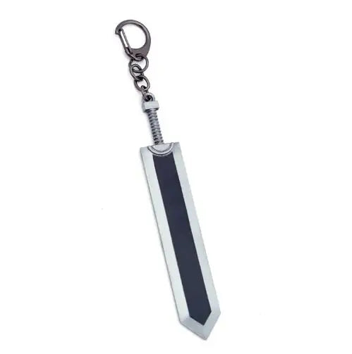 Anime Berserk Sword Keychain Black Swordsman Metal Car Keyring Cosplay Jewelry Dragonslayer Sword Key Chain For Men Keyrings