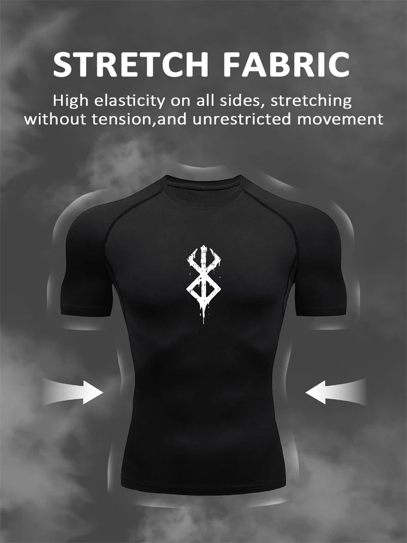 Men's Berserk Mark Of Sacrifice Compression Shirt Short Sleeve